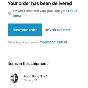 Halo Silver Smart Ring — Fitness & Sleep Tracker